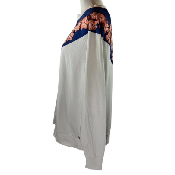 Scotch & Soda Les Tropiques Floral V-Panel Cotton Sweatshirt Medium - Picture 3 of 12